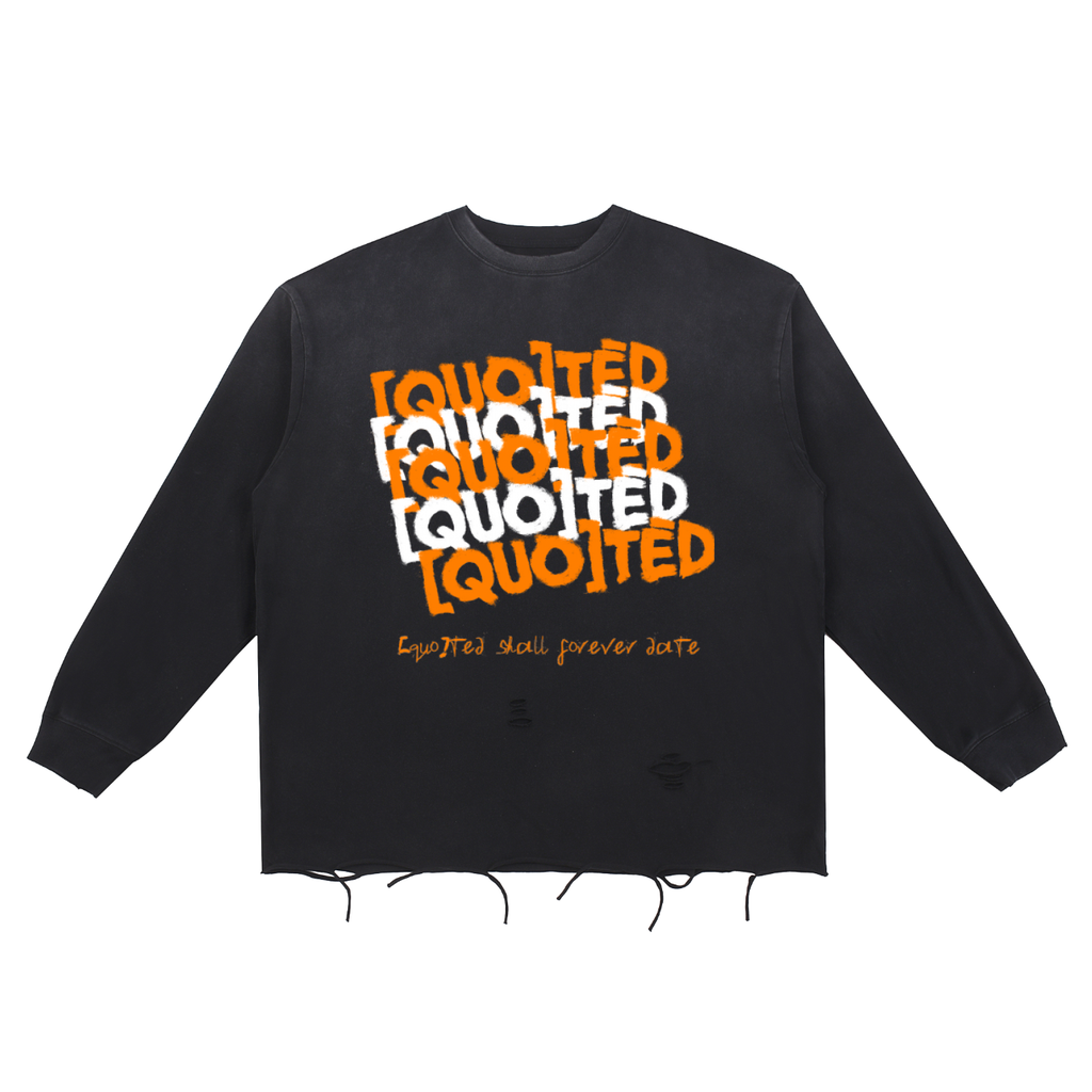 DISTORTED [Q] LOGO TEE