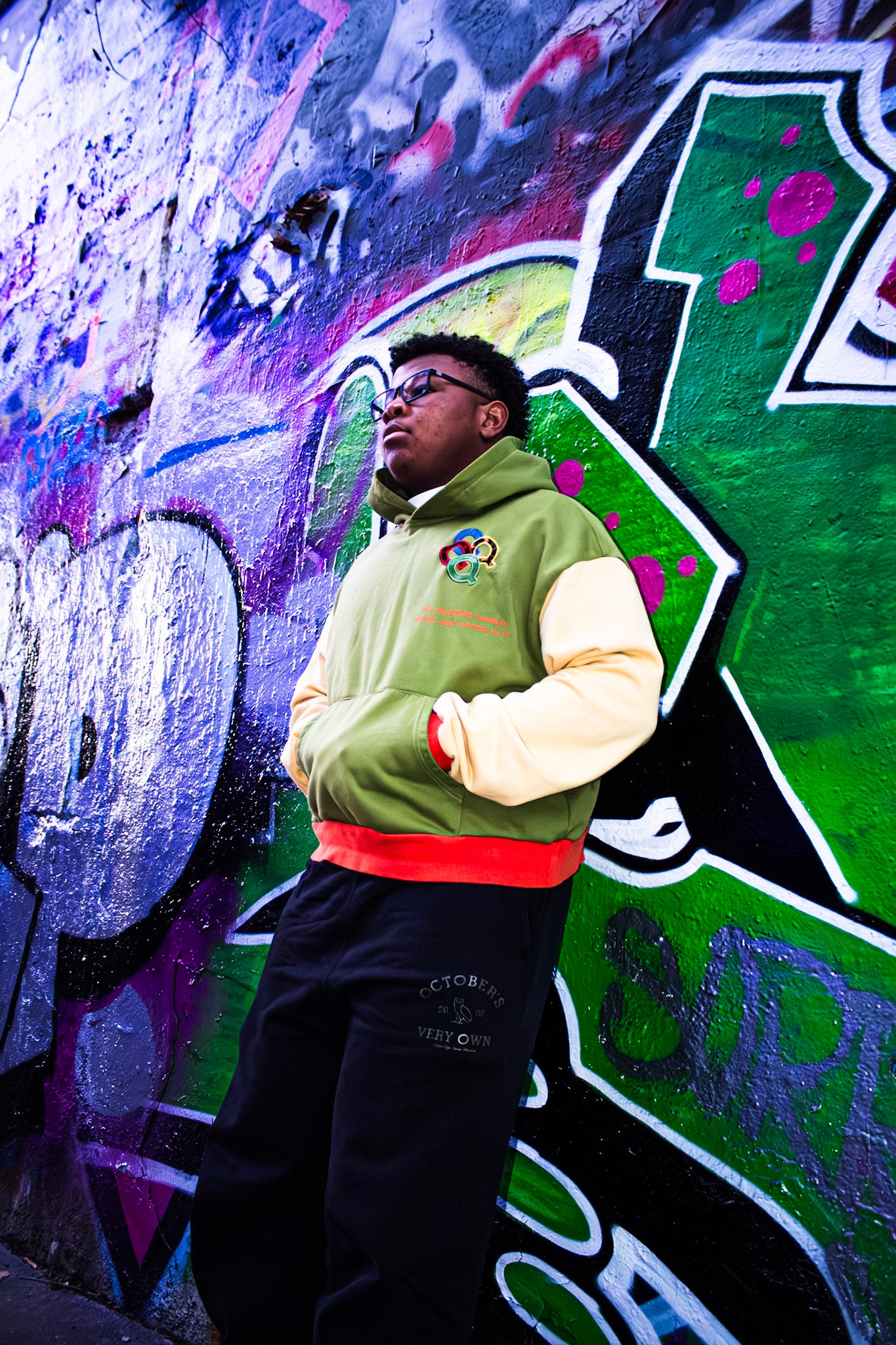 FOUR PATTERN HOODIE